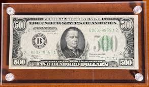 500 dollar banknote